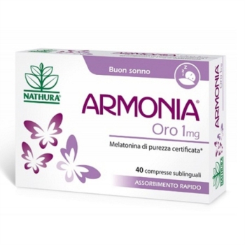 Nathura Armonia Oro 1 mg Integratore Alimentare 40 compresse orosolubili