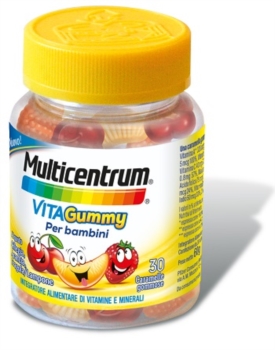 Multicentrum Linea VitaGummy Integratore per Bambini 30 Caramelle Gusto Frutta