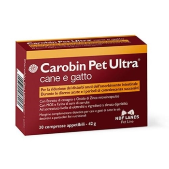 Carobin Pet Ultra Blister Complemento Alimentare 30 Compresse Appetibili
