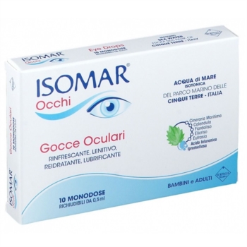 Euritalia Isomar Occhi Gocce Oculari All'acido Ialuronico 0,20% 10 Flaconcini