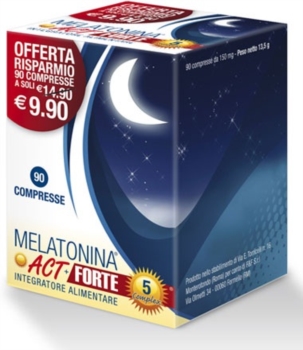 F&F Melatonina ACT 1 mg + 5 Complex Forte Integratore Alimentare 90 compresse