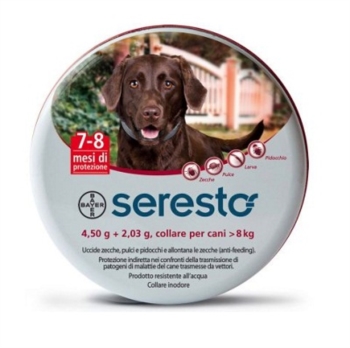Bayer Seresto Collare Antiparassitario per Cani da 8 kg
