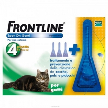 Frontline Spot On per Gatti 4 Pipette 0,5 ml
