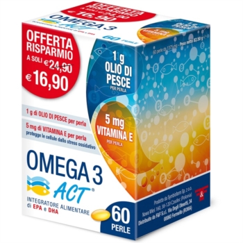F&F Omega 3 Act 1 g Integratore Alimentare 60 perle