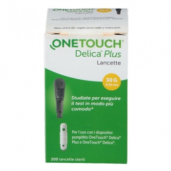 LifeScan OneTouch Linea Controllo Glicemia Delica Plus 200 Lancette Pungidito