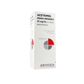 Acetamol Prima Infanzia 25 Mg/Ml Sciroppo 1 Flacone 100 Ml
