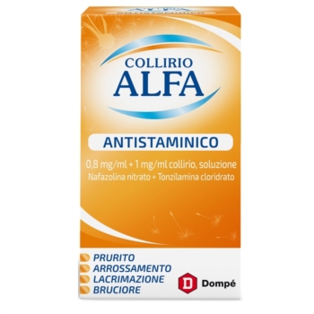 Collirio Alfa Antistam 0,8 Mg/Ml + 1 Mg/Ml Collirio, Soluzione Flacone 10 Ml