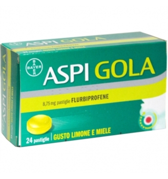 Aspi Gola 8,75 Mg Pastiglia Gusto Miele Limone 24 Pastiglie In Blister Pvc/Pvdc/Alluminio