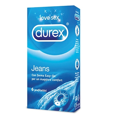 Durex Linea Classic Jeans Vestibilità Easy On Confezione con 6 Profilattici