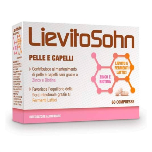LievitoSohn Linea Pelle e Capelli Integratore Lievito di Birra 60 Compresse