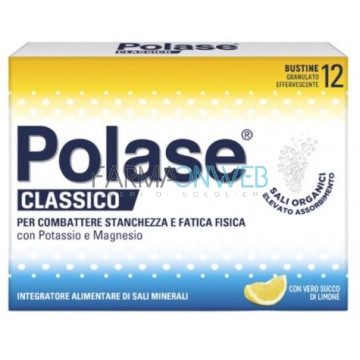Polase Integratore di Sali Minerali Gusto Limone Granulato 12 Buste