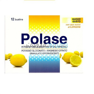 Polase Integratore di Sali Minerali Gusto Limone Granulato 12 Buste