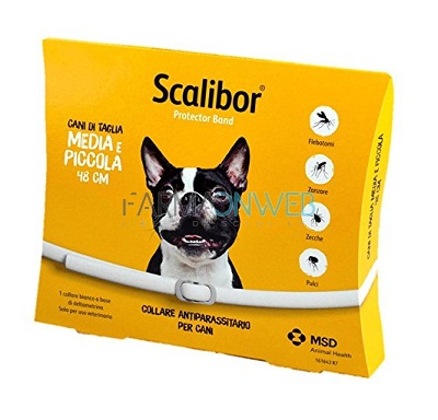 MSD Scalibor Collare Antiparassitario per cani taglia piccola e media 48 cm