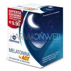 F&F Melatonina Act 1 mg Integratore Alimentare 150 compresse