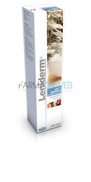Leniderm Spuma Detergente pH7 al latte d'avena per cani e gatti 200 ml