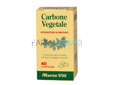 Marco Viti Carbone Vegetale Integratore Alimentare 40 compresse
