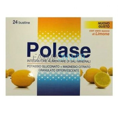 Polase Integratore di Sali Minerali Gusto Limone Granulato 24 Buste