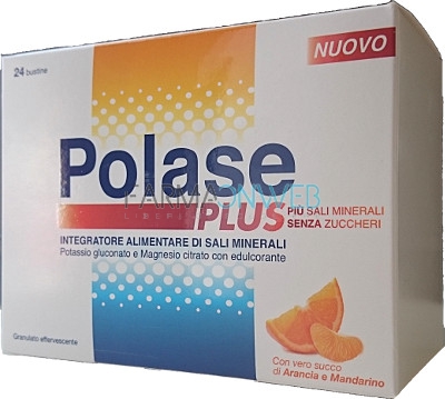 Polase PLUS Integratore di Sali Minerali utili per l'Organismo 24 bustine