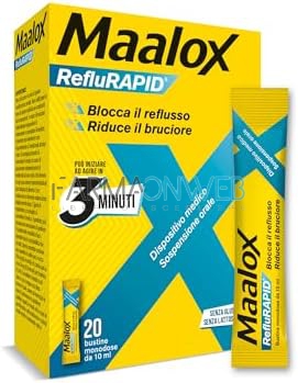 Maalox RefluRAPID 20 Buste 10 ml