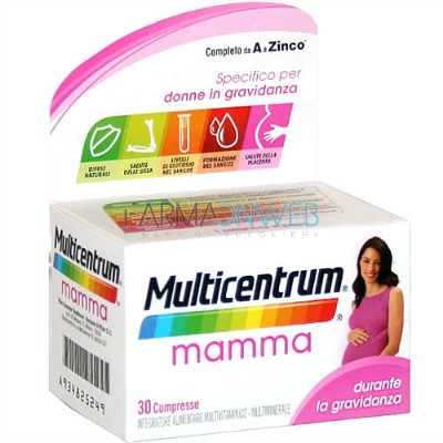 Multicentrum Linea Gravidanza Mamma Integratore Alimentare 30 compresse