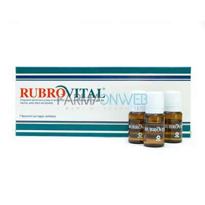 Piam Farmaceutici Rubrovital Integratore Alimentare 7 flaconcini