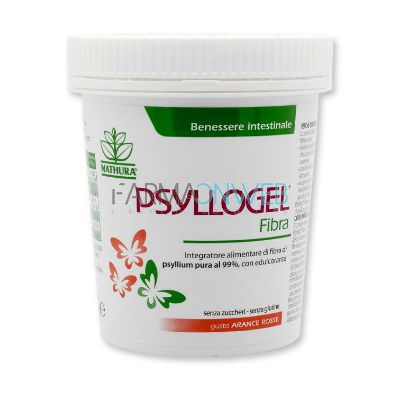 Nathura Psyllogel Fibra Integratore Alimentare 170 g Gusto Arance Rosse