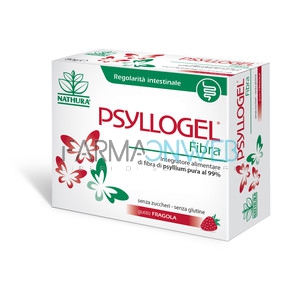 Nathura Psyllogel Fibra Integratore Alimentare 20 buste Gusto Fragola