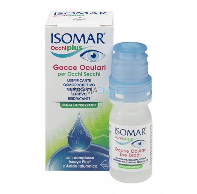 Euritalia Pharma Pulizia e Salute degli Occhi Isomar Plus AI Gocce Oculari 10 ml