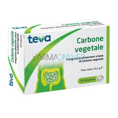 Teva Italia Carbone Vegetale Integratore Alimentare 40 compresse