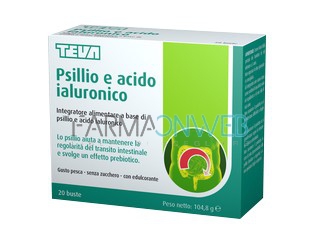 Teva Italia Psillo e Acido Ialuronico Integratore Alimentare 20 buste