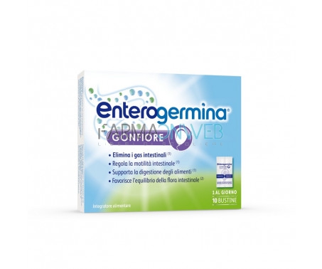 Enterogermina Gonfiore Tripla Azione Integratore Alimentare 10 bustine