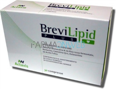 Aurobindo Brevilipid Plus Integratore Alimentare 30 compresse