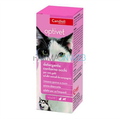 Candioli Optivet Detergente Oculare per Cani e Gatti 50 ml