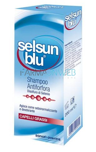 Sanofi Aventis Linea Capelli Selsun Blu Shampoo Capelli Grassi 200 ml