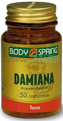 Body Spring Integratore Alimentare Damiana 50 Compresse