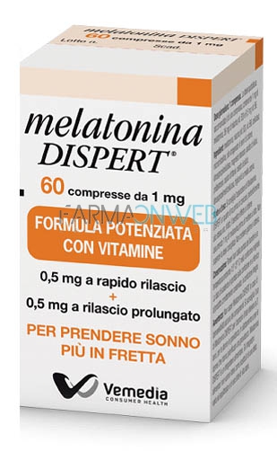 Melatonina Dispert 1 mg Integratore Alimentare 60 compresse