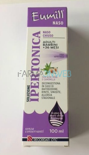 Recordati Eumill Naso Soluzione Ipertonica Spray 100 ml