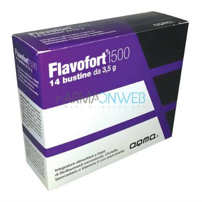 Merqurio Pharma Flavofort 1500 Integratore Alimentare 14 Buste