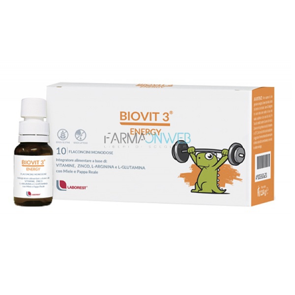 Biovit 3 Vitamine Zinco 10 Flaconcini 10 ml