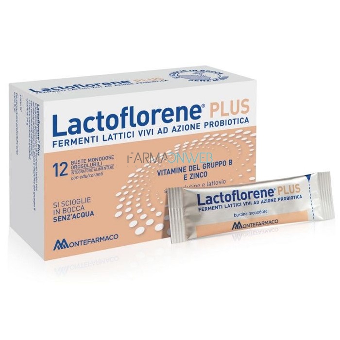 Lactoflorene Integratore Alimentare di Fermenti Lattici 12 Bustine Orosolubili
