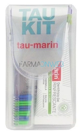 Tau Marin Kit Da Viaggio Setole Medie + Dentifricio Gel
