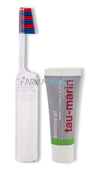 Tau Marin Kit Da Viaggio Setole Morbide + Dentifricio Gel