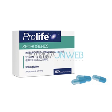 Prolife Sporogenes Integratore Fermenti Lattici 20 Capsule