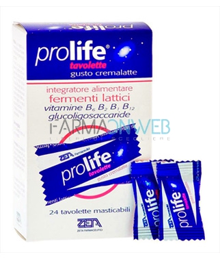 Prolife Integratore Fermenti Lattici 24 Tavolette Masticabili