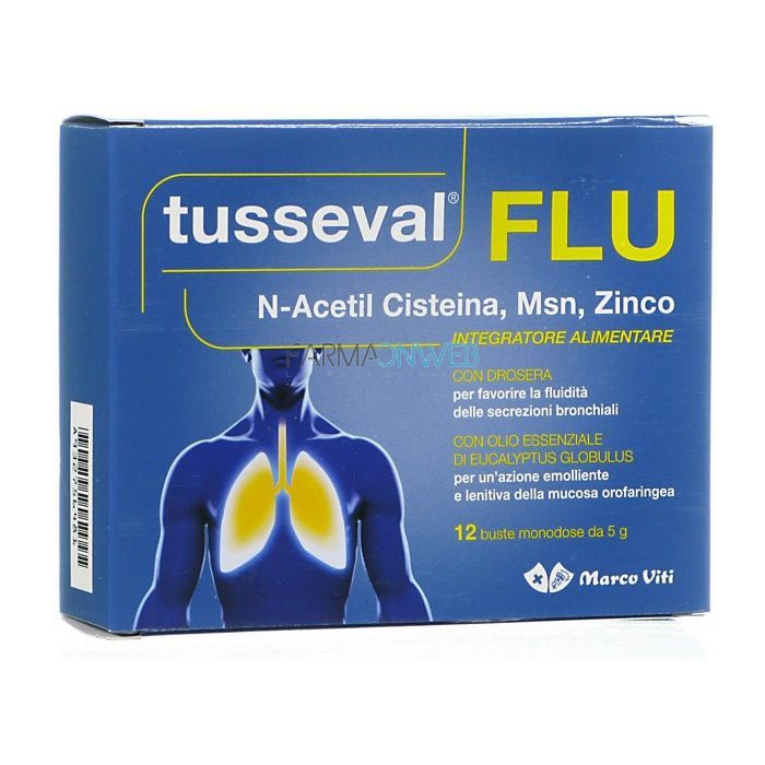 Marco Viti Tusseval Flu Integratore Alimentare 12 bustine