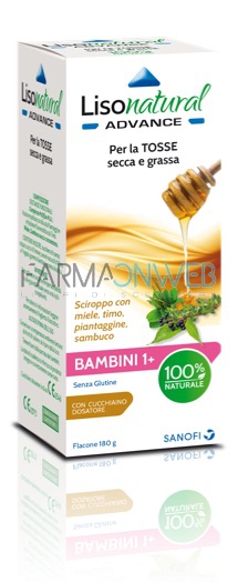 Sanofi Aventis Lisonatural Advance Bambini Sciroppo per Tosse Secca e Grassa
