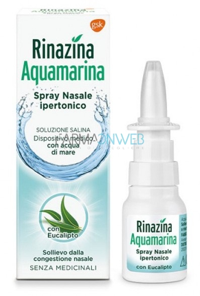Rinazina Aquamarina Spray Nasale Ipertonico 20 ml