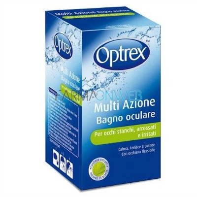 Optrex Bagno Oculare Multi Azione per Occhi Stanchi, Arrossati e Irritati 110 ml