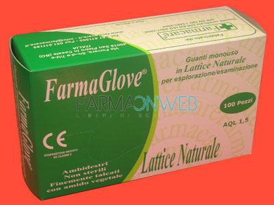 Farmacare FarmaGlove Guanti Monouso In Lattice Misura Grande 100 pezzi