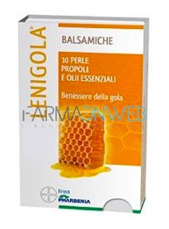 Lenigola Linea Propoli Benessere Gola 10 Perle Oli Essenziali Gusto Liquirizia